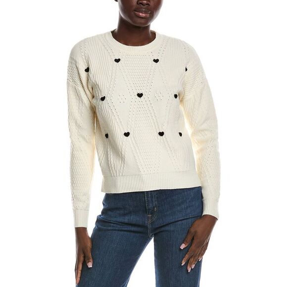 Nanette Nanette Lepore Sweaters - Nanette Nanette Lepore Womens  Textured Sweater, White